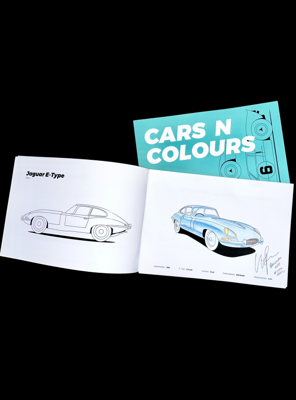Cars N Colours malebog Jaguar E-Type Christian Frost