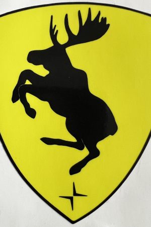 The Moose Is Loose Large shield sticker new